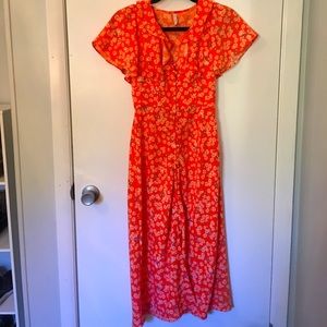 UO Floral MIDI Dress